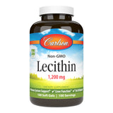 Carlson Lecithin 1200mg soy supplement front view
