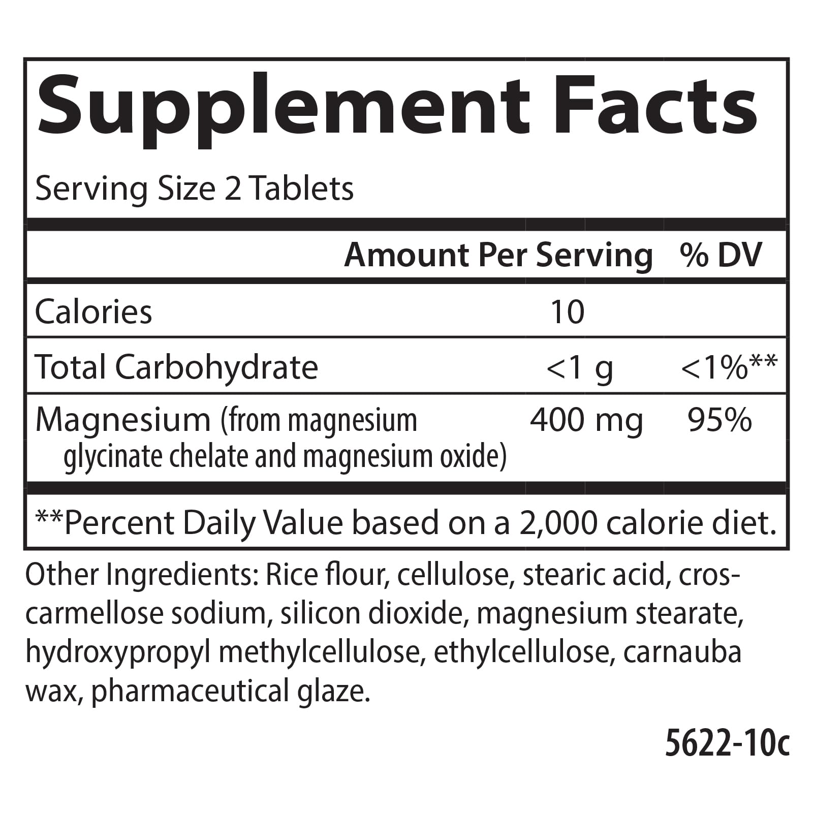 Carlson Magnesium Glycinate 400mg supplement packaging