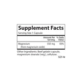 Carlson Magnesium Supplement 350mg bottle side view