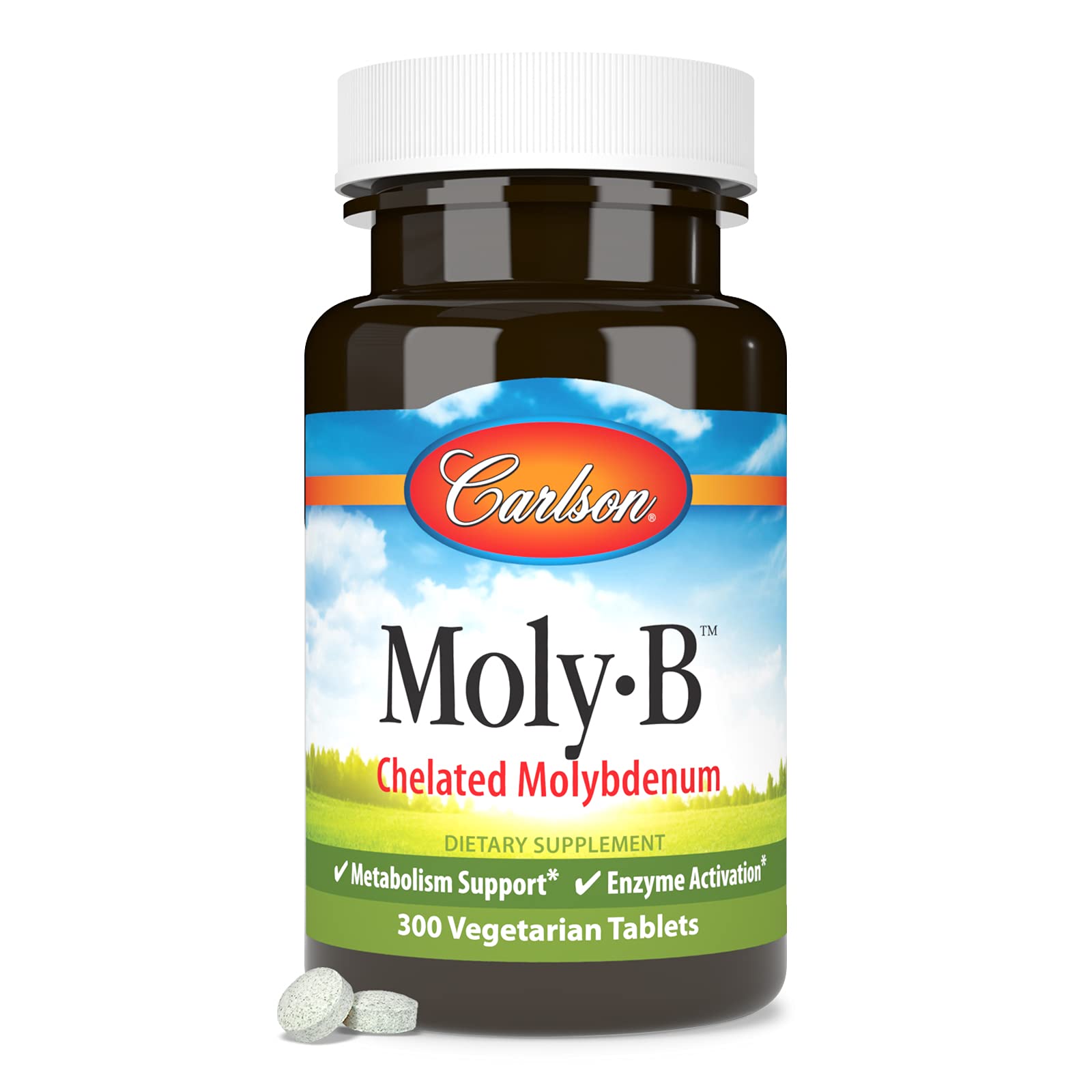 Carlson Multi-Enzymes bottle top view