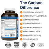 Carlson Norwegian Cod Liver Oil capsules close-up
