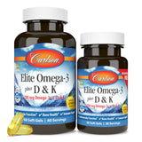 Carlson Omega-3 Fish Oil capsules in a hand