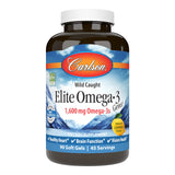 Carlson Omega-3 Fish Oil Soft Gels 1600mg front view