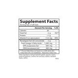 Carlson Omega-3 Fish Oil Soft Gels with a measuring spoon for serving size