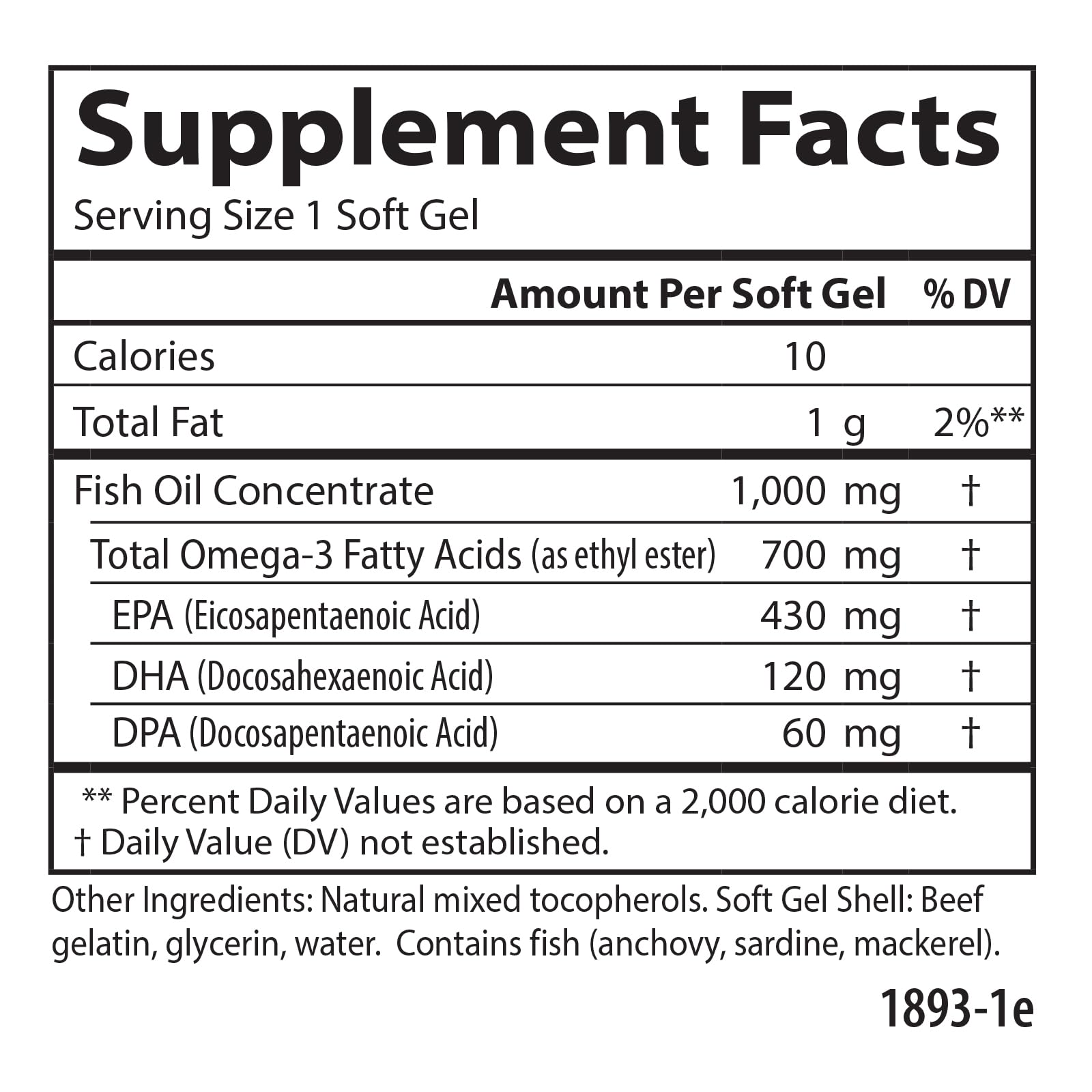 Carlson Omega-3 Fish Oil Supplement 700mg packaging