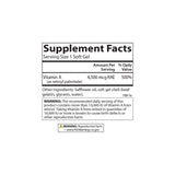 Carlson Vitamin A Soft Gels with dosage information