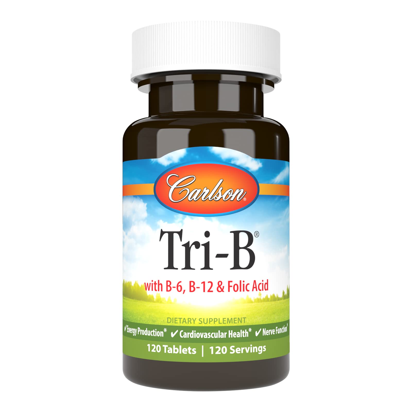 Carlson Vitamin B-12 400 mcg Supplement front view