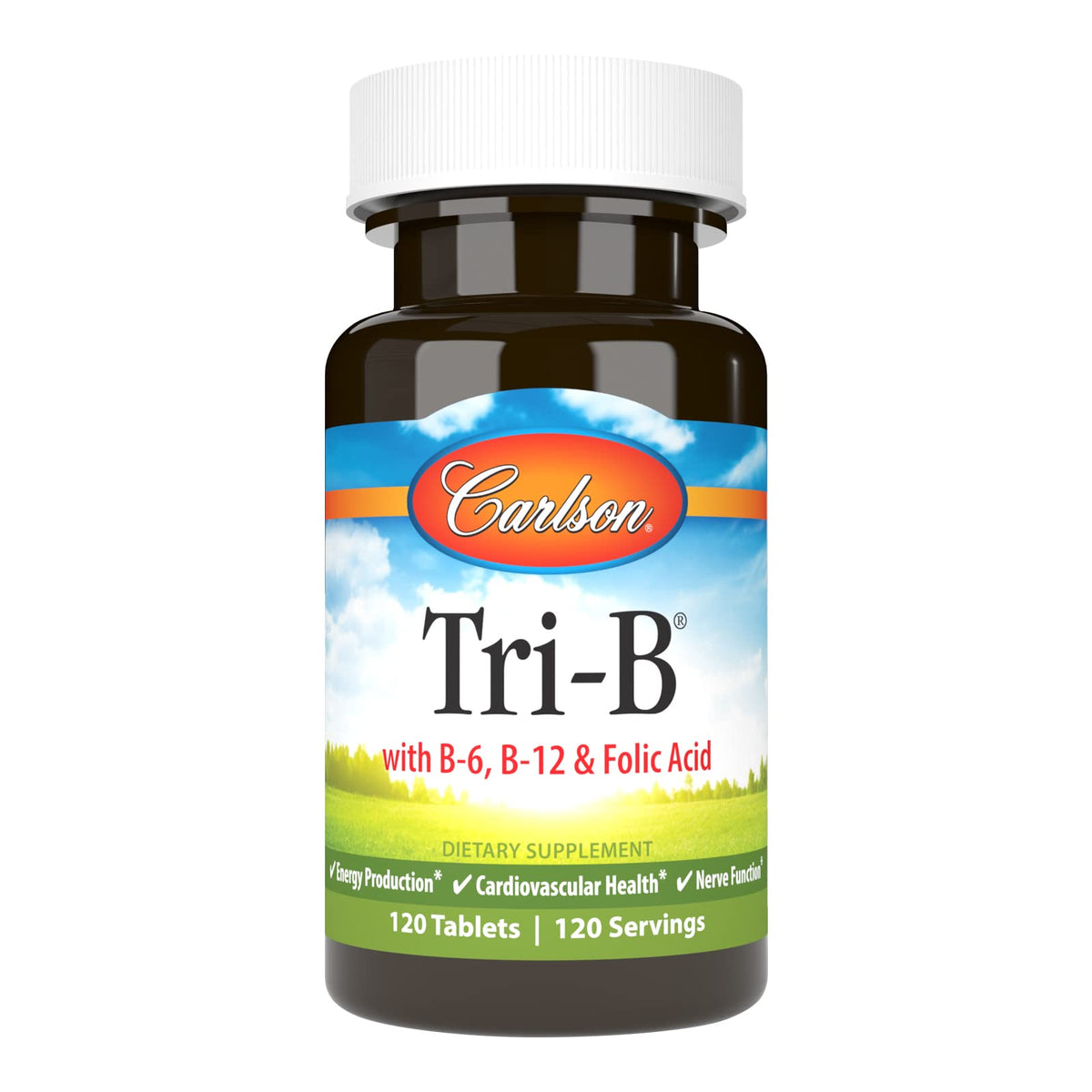 Carlson Vitamin B-12 400 mcg Supplement front view