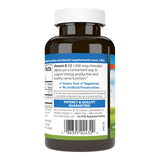 Carlson Vitamin B12 1000 mcg lemon chewable tablets side view