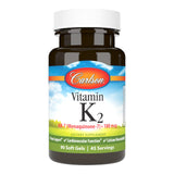 Carlson Vitamin D Supplement with K2 soft gel front view