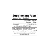 Carlson Vitamin D3 5000 IU Softgels in packaging