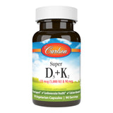 Carlson Vitamin D3 & K2 Capsules front view
