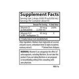 Carlson Vitamin D3 & K2 Drops ingredients list