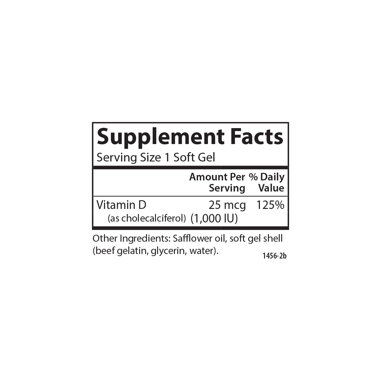 Carlson Vitamin D3 Soft Gel 1000 IU packaging