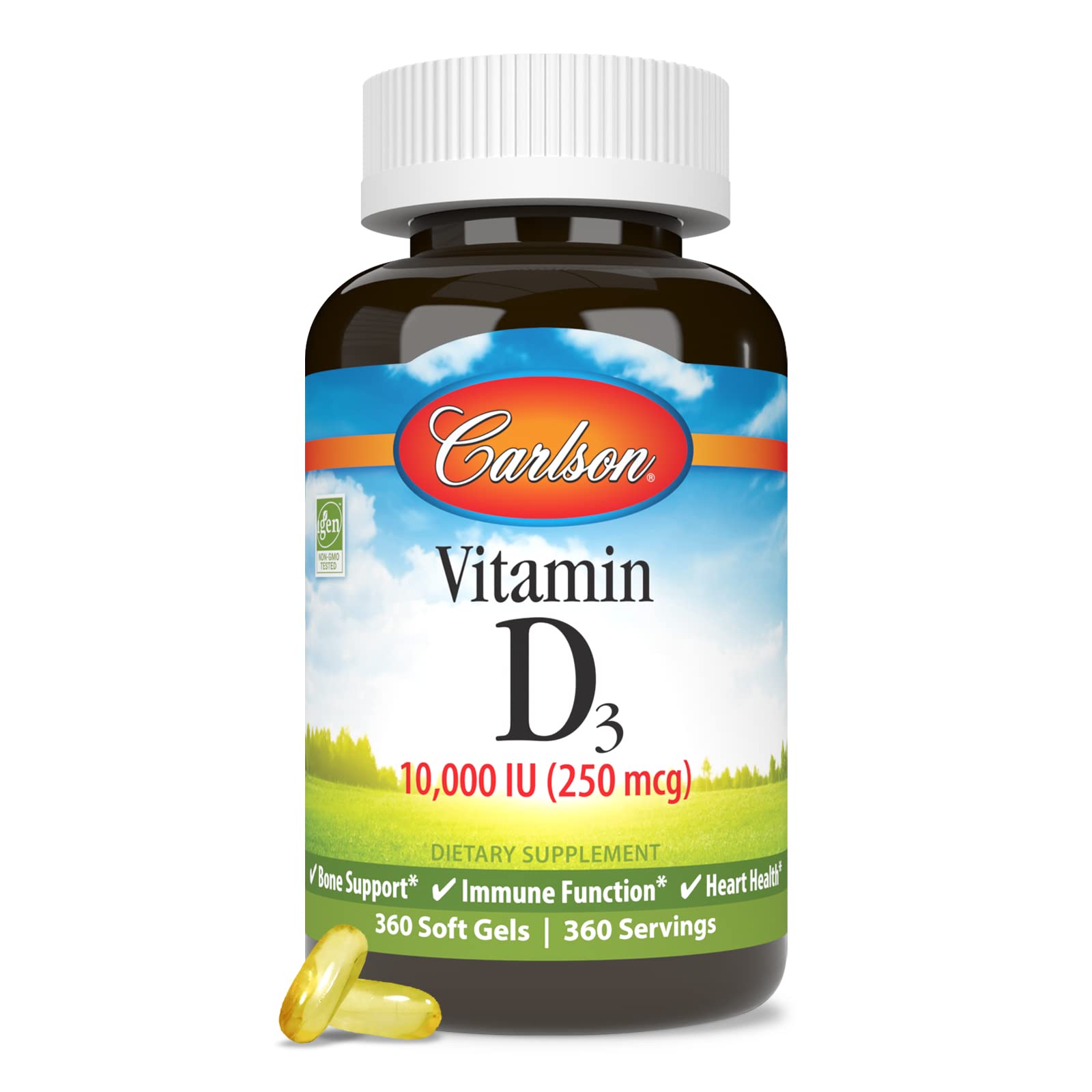 Carlson Vitamin D3 Softgels ingredients list