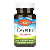 Carlson Vitamin E 800 IU soft gels front view