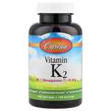 Carlson Vitamin K2 MK-7 Softgels front view with packaging