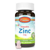 Carlson Zinc Chewables 5mg back view of packaging