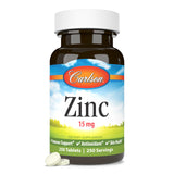 Carlson Zinc Supplement 15mg tablet close-up
