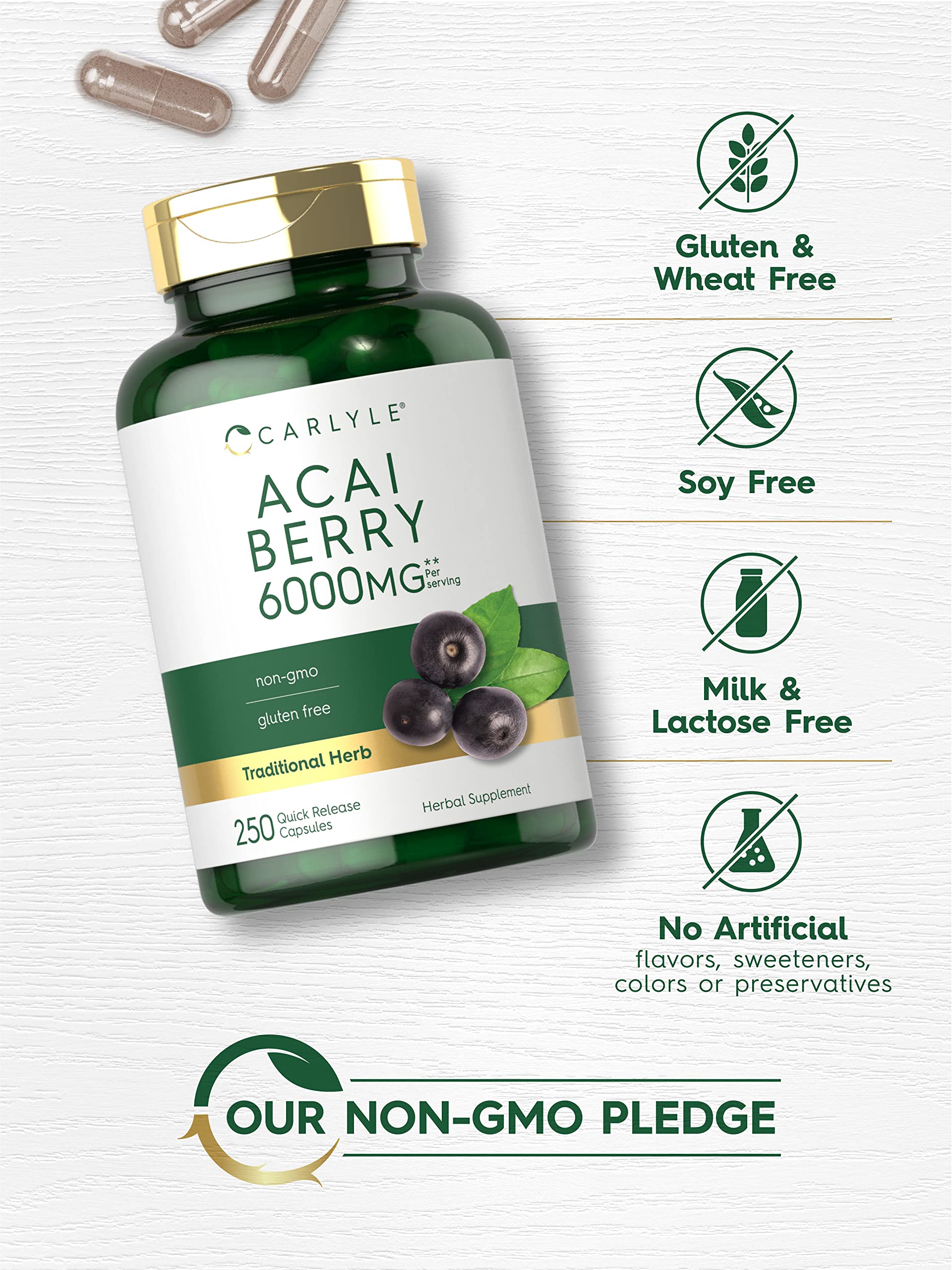 Carlyle Acai Berry supplement ingredients list