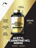 Carlyle Acetyl L-Carnitine 500mg capsules close-up