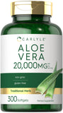 Carlyle Aloe Vera Concentrated Softgels front view with packaging