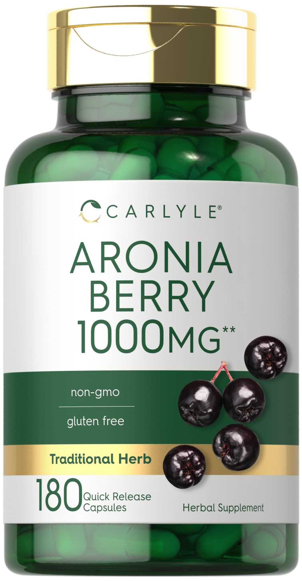 Carlyle Aronia Berry Capsules front view of packaging