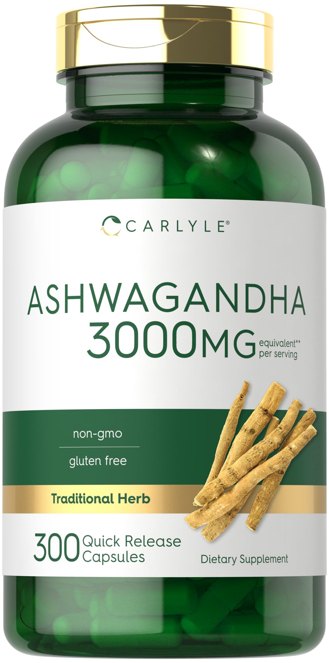 Carlyle Ashwagandha Root Capsules front view