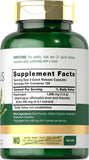 Carlyle Asparagus Extract Supplement bottle back view