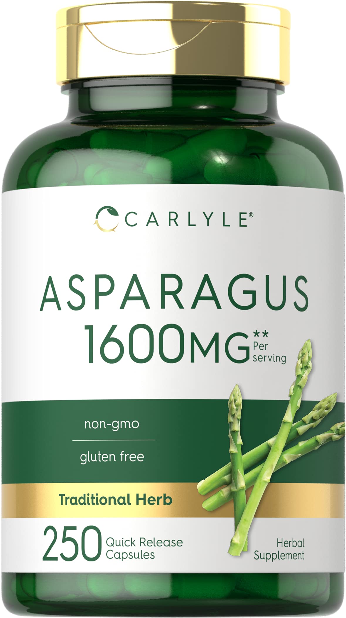 Carlyle Asparagus Extract Supplement bottle front view