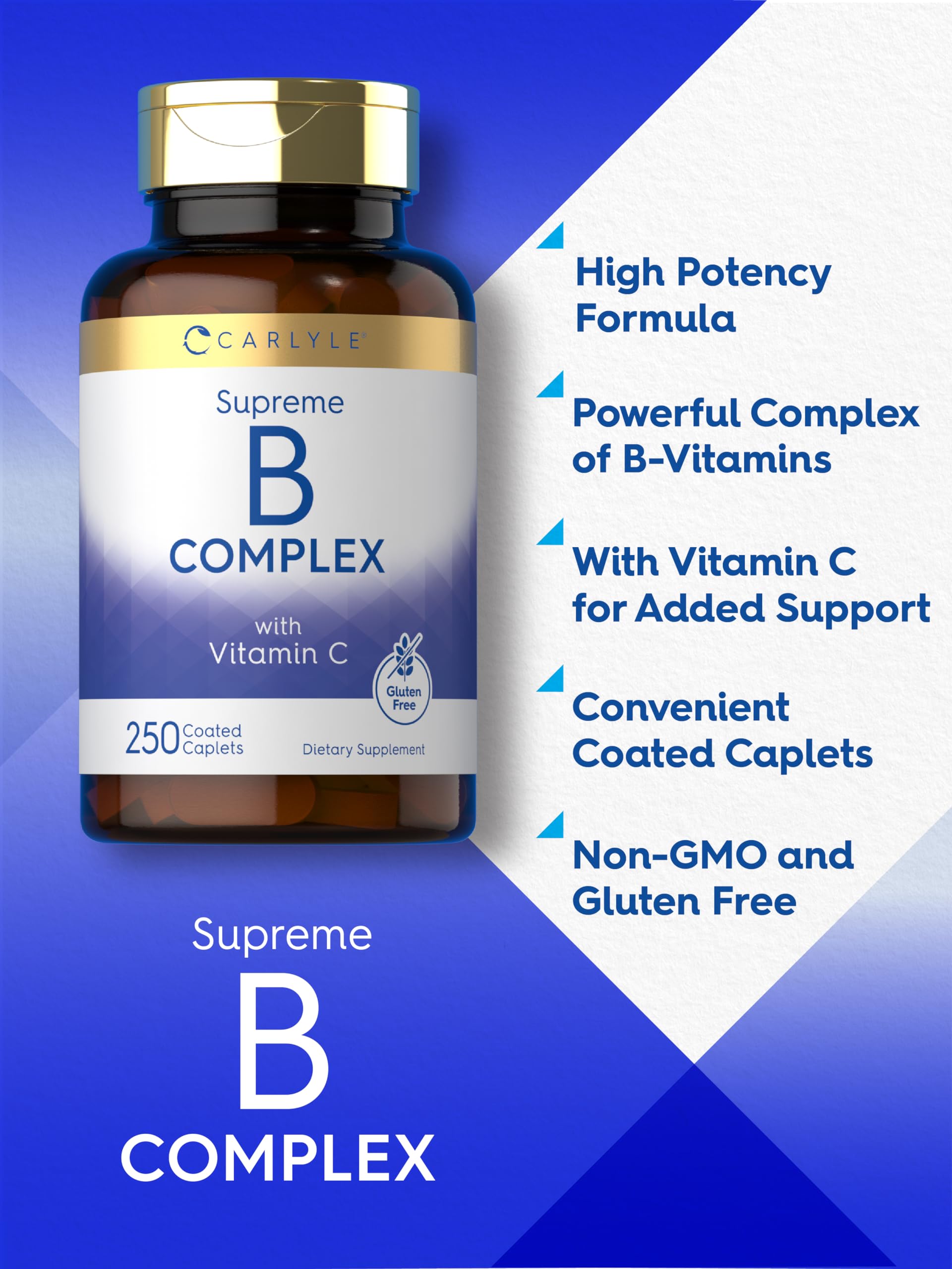 Carlyle B-Complex Vitamins 200mg vegetarian caplets ingredients list