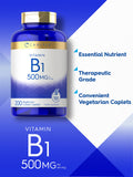 Carlyle B1 Thiamine 500mg caplets side view