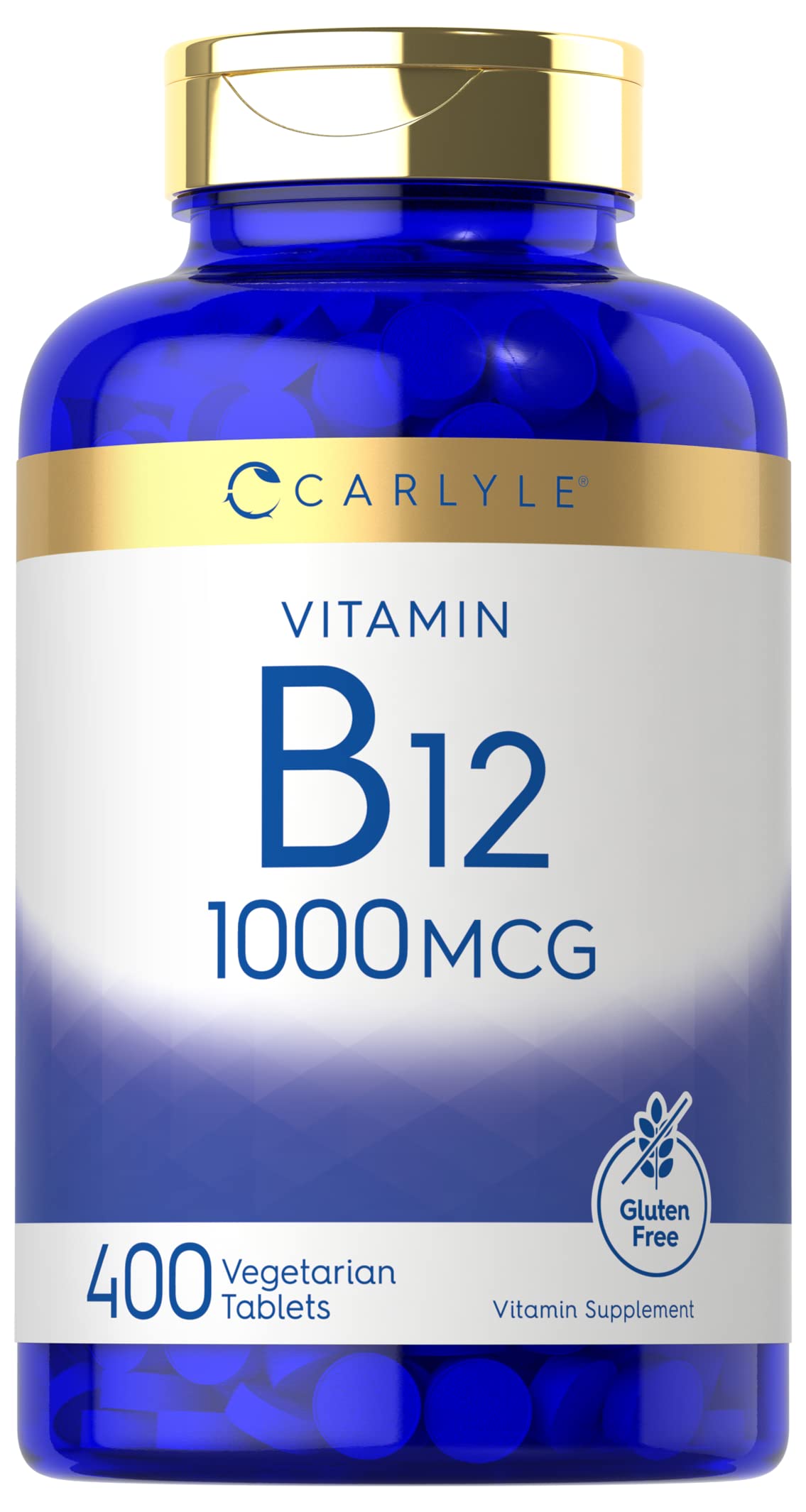 Carlyle B12 1000 high potency vitamin supplement front view