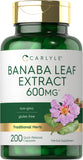 Carlyle Banaba Leaf Supplement bottle front view