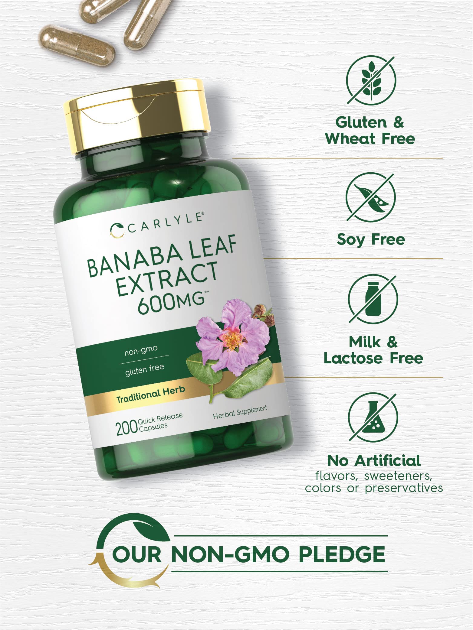 Carlyle Banaba Leaf Supplement ingredient list