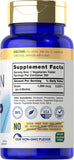 Carlyle Biotin 1000 Extra Strength Vegetarian Tablets side view
