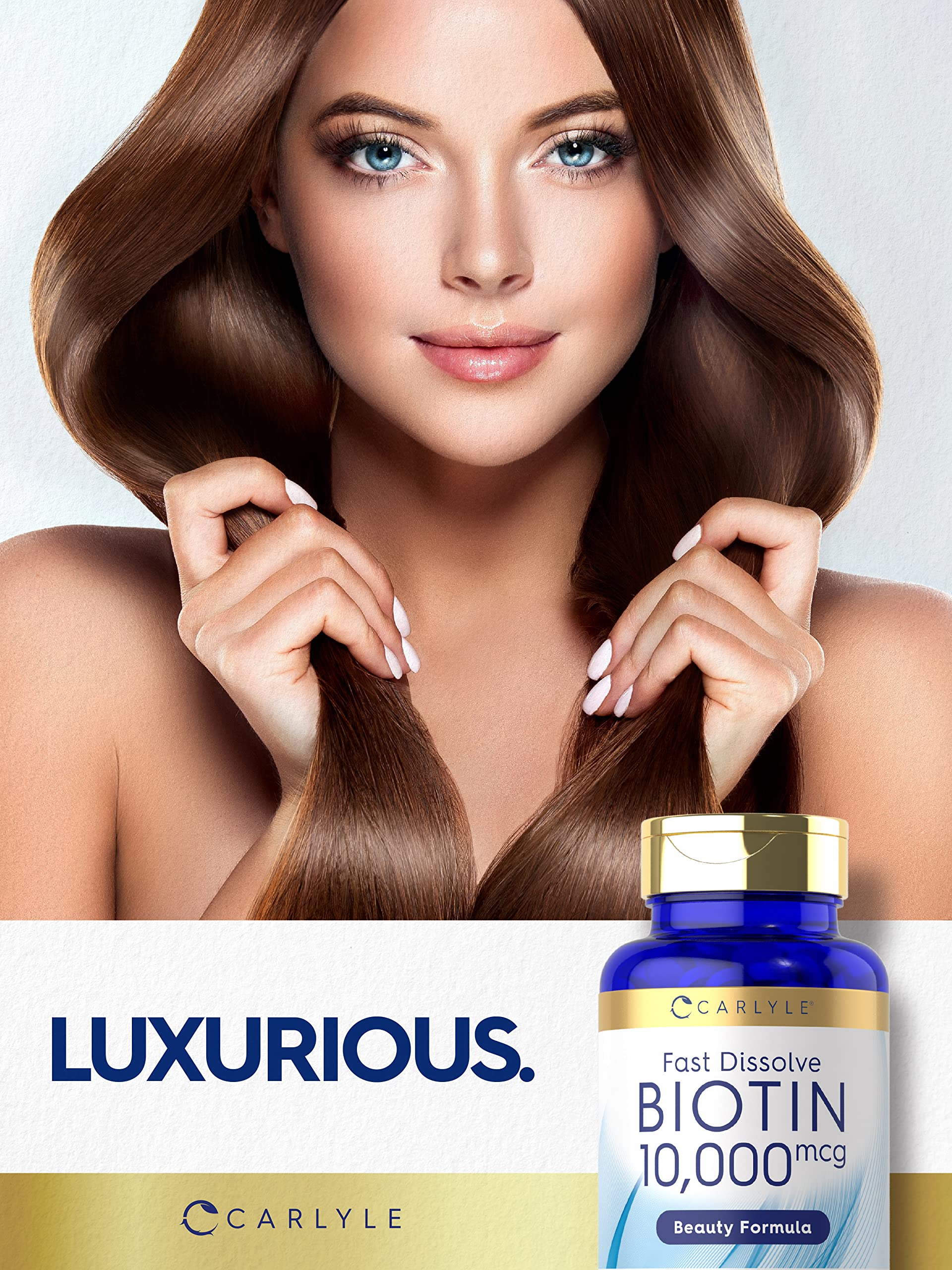 Carlyle Biotin tablets with a natural berry flavour