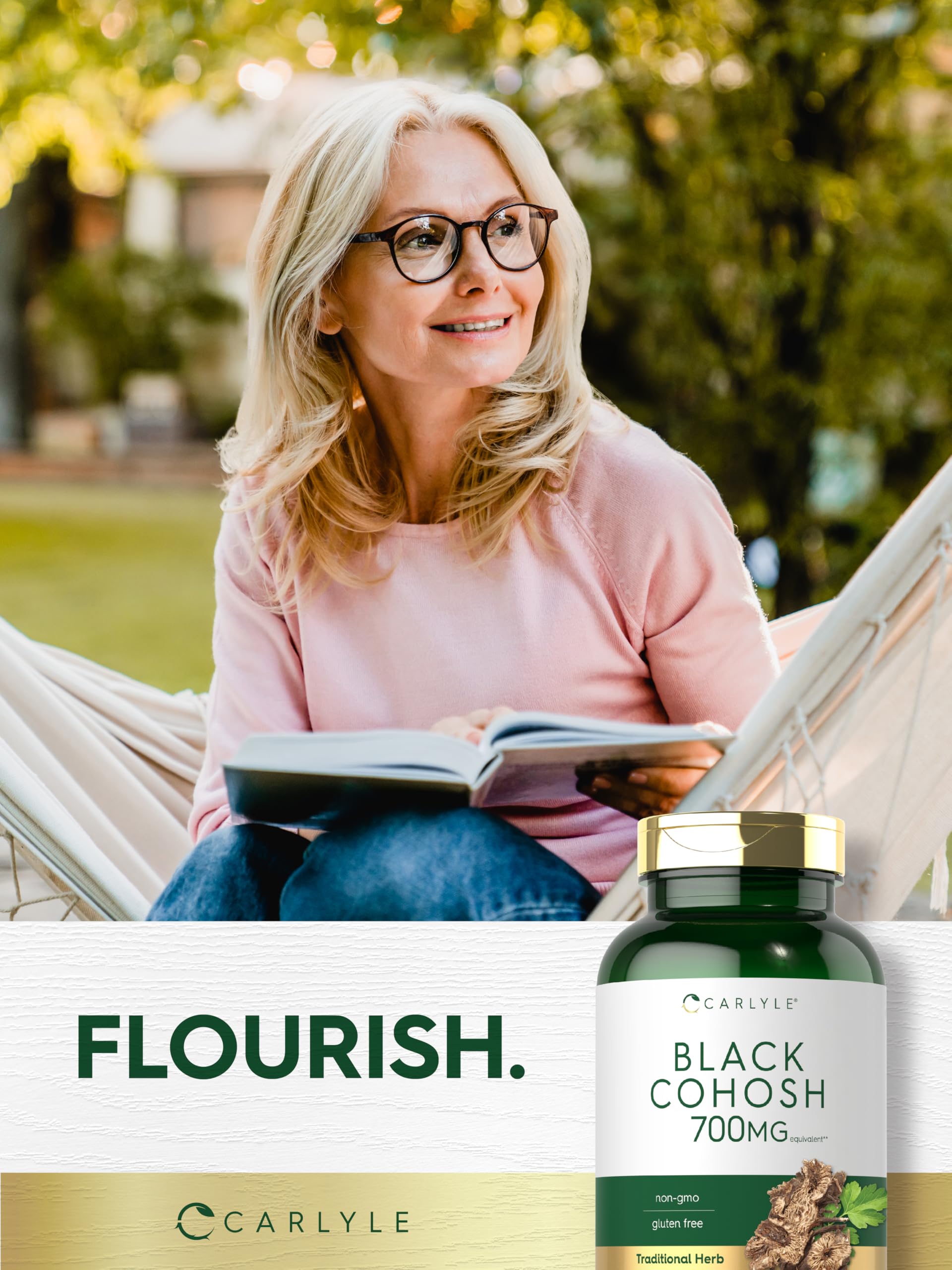 Carlyle Black Cohosh Herbal Supplement 242g lifestyle scene