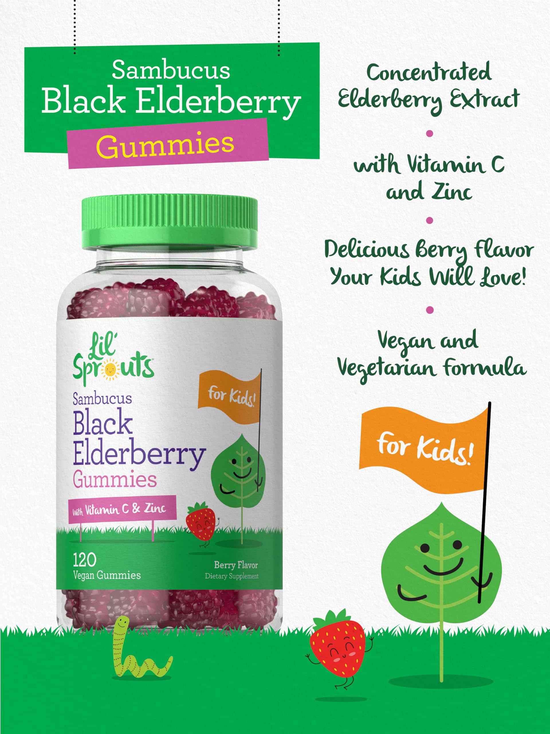 Carlyle Black Elderberry Gummies ingredients list