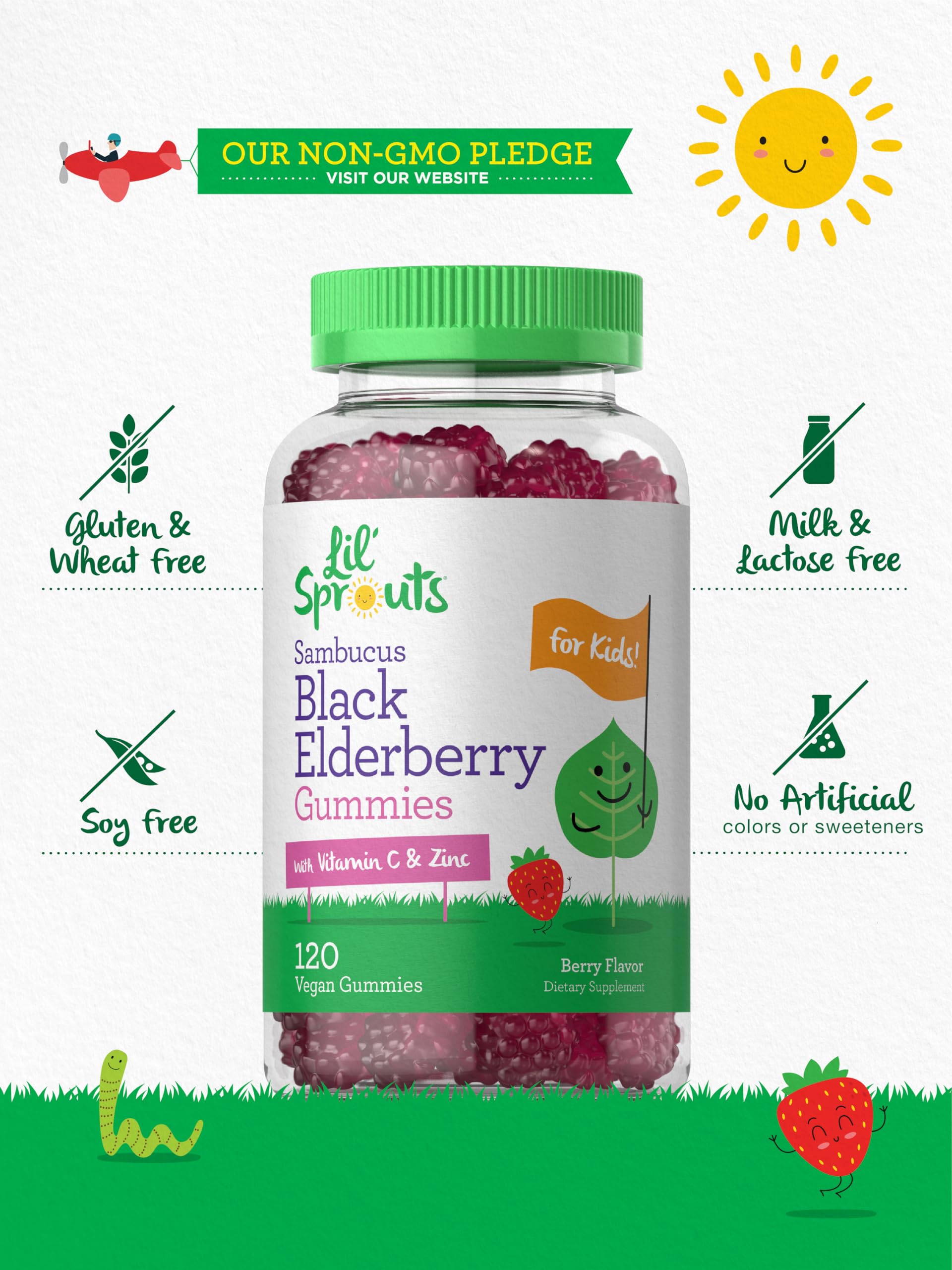 Carlyle Black Elderberry Gummies nutritional information
