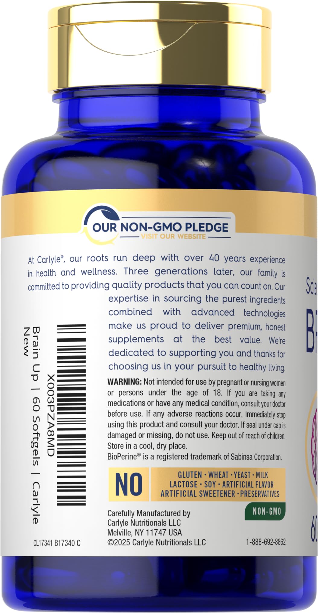 Carlyle Blended Vitamin & Mineral Supplement 92g softgels with packaging