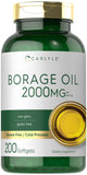 Carlyle Borage Oil Omega-6 Softgels front view