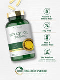 Carlyle Borage Oil Omega-6 Softgels with ingredients list