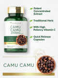 Carlyle Camu Camu Capsules packaging side view