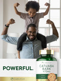 Carlyle Catuaba Bark 470mg capsules in a hand