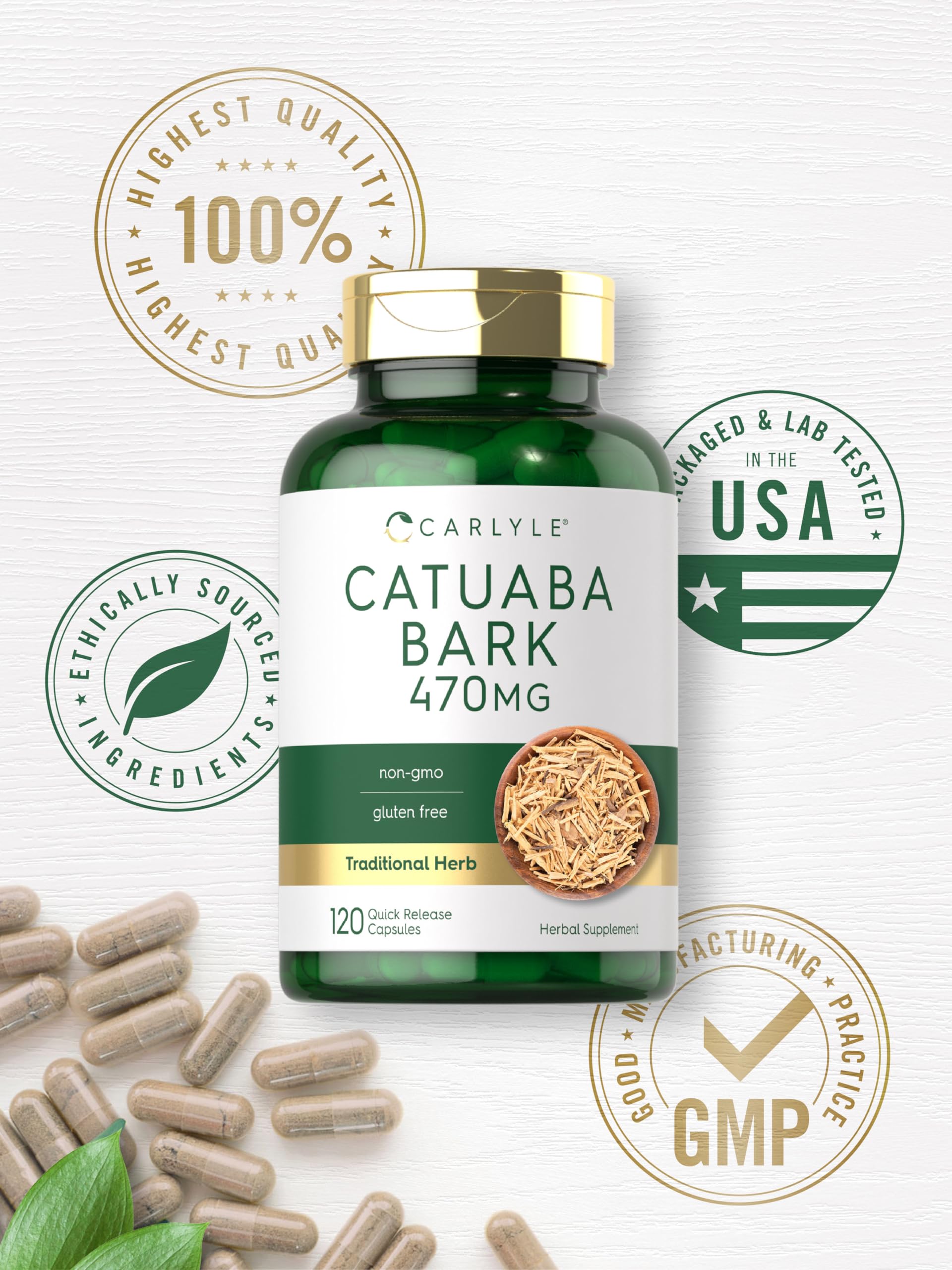 Carlyle Catuaba Bark nutritional information label