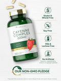Carlyle Cayenne Pepper Capsules 500mg lifestyle scene with herbal ingredients