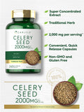 Carlyle Celery Seed Capsules 175g side view with ingredients list