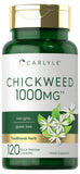 Carlyle Chickweed Capsules 1000mg front view of the bottle