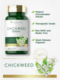 Carlyle Chickweed Capsules 1000mg quick-release capsules close-up